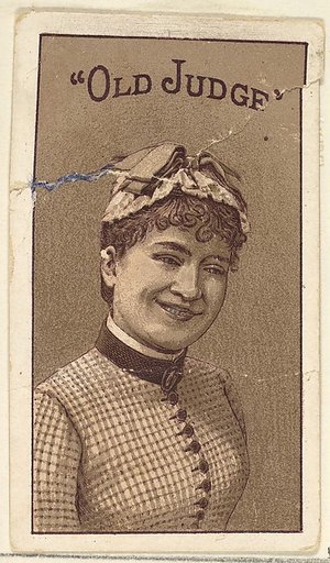 Actress from the Old Judge series (N167) for Old Judge Cigarettes