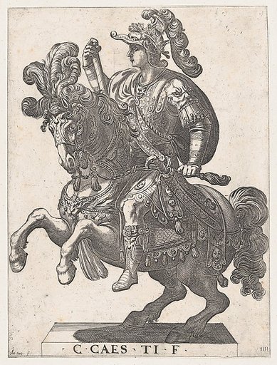 Plate 4: Emperor Gaius on Horseback, from "The First Twelve Roman Caesars"