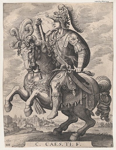 Plate 4: Emperor Gaius on Horseback, from "The First Twelve Roman Caesars"