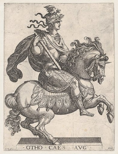 Plate 8: Emperor Otho on Horseback, from "The First Twelve Roman Caesars"