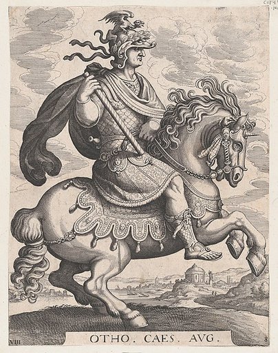 Plate 8: Emperor Otho on Horseback, from "The First Twelve Roman Caesars"