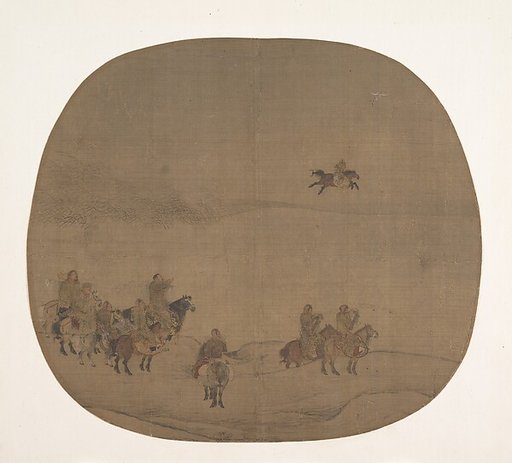 Nomads hunting with falcons