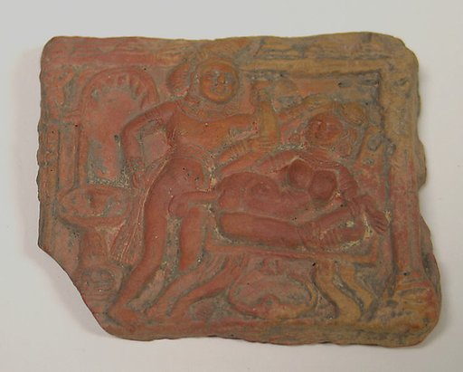 Plaque with Erotic Scene