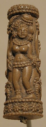 Mirror Handle with Two Yakshis