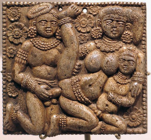 Plaque with Erotic Scene