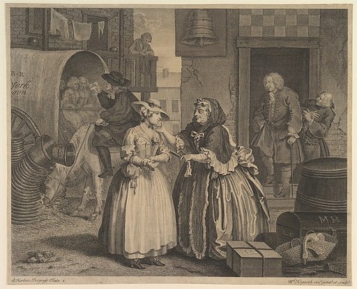 A Harlot's Progress, Plate 1