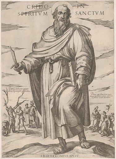 St. Bartholomew, from "Christ, Mary, and the Apostles"