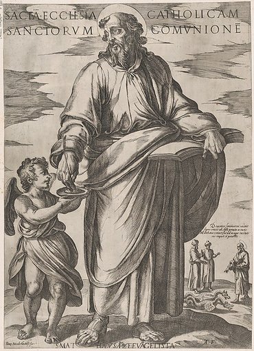 St. Matthew, from "Christ, Mary, and the Apostles"