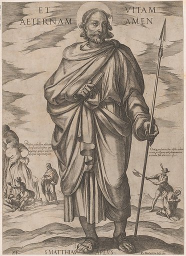 St. Matthias, from "Christ, Mary, and the Apostles"