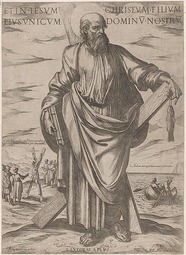 St. Andrew, from "Christ, Mary and the Apostles"