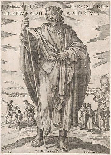 St. Thomas, from "Christ, Mary and the Apostles"