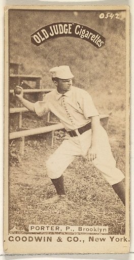 Porter, Pitcher, Brooklyn, from the Old Judge series (N172) for Old Judge Cigarettes