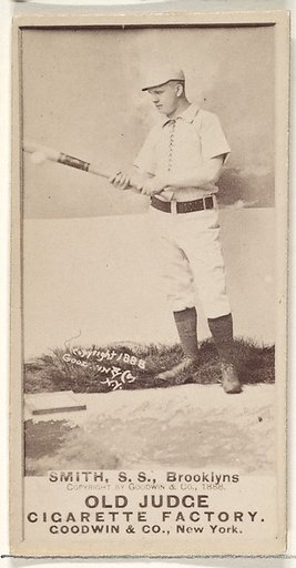 Smith, Shortstop, Brooklyn Bridegrooms, from the Old Judge series (N172) for Old Judge Cigarettes
