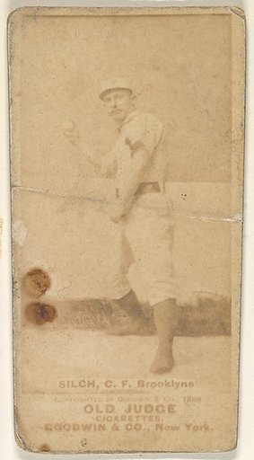 Silch, Center Field, Brooklyn, from the Old Judge series (N172) for Old Judge Cigarettes