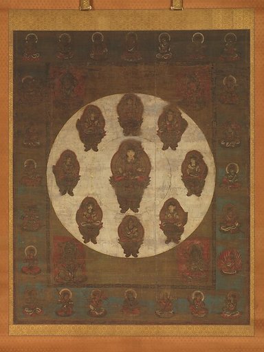 Mandala of the Bodhisattva Monju (Manjushri) of the Eight Syllables