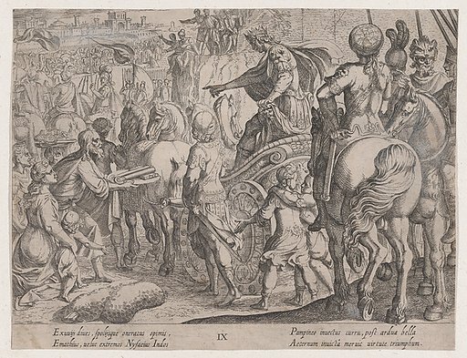 Plate 9: Alexander's Triumphal Entry into Babylon, from "The Deeds of Alexander the Great"