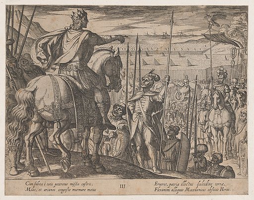 Plate 3: Alexander Instructing his Soldiers, from "The Deeds of Alexander the Great"