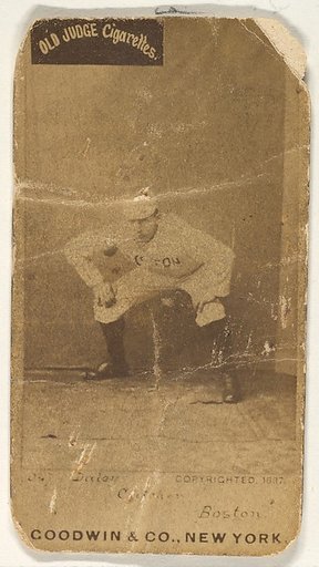 Daily, Catcher, Boston, from the Old Judge series (N172) for Old Judge Cigarettes