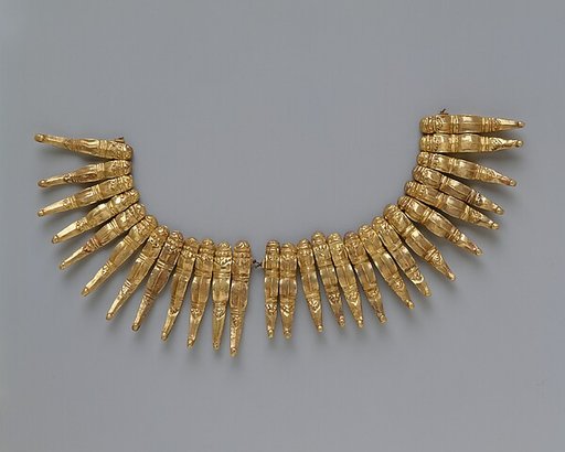 Two Sets of Necklace Beads in the Form of Stylized Insects