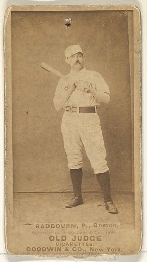 Radbourn, Pitcher, Boston, from the Old Judge series (N172) for Old Judge Cigarettes