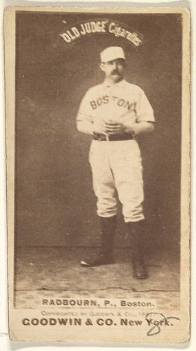 Radbourn, Pitcher, Boston, from the Old Judge series (N172) for Old Judge Cigarettes