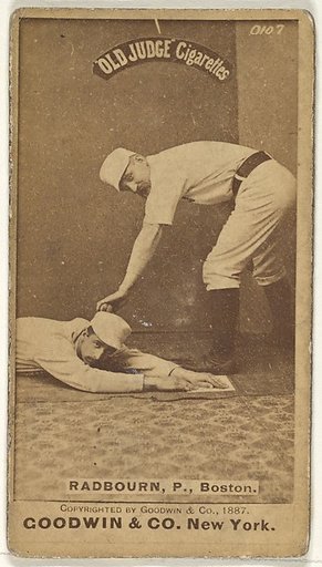 Radbourn, Pitcher, Boston, from the Old Judge series (N172) for Old Judge Cigarettes