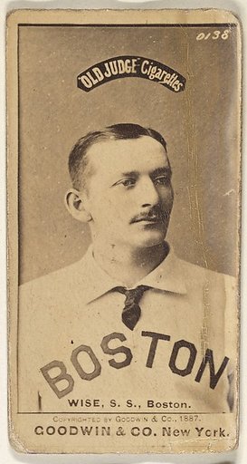 Wise, Shortstop, Boston, from the Old Judge series (N172) for Old Judge Cigarettes