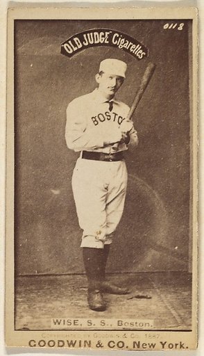 Wise, Shortstop, Boston, from the Old Judge series (N172) for Old Judge Cigarettes