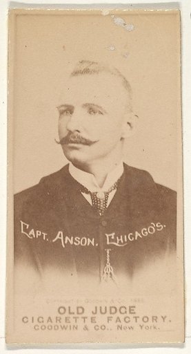Anson, Captain, Chicago, from the Old Judge series (N172) for Old Judge Cigarettes