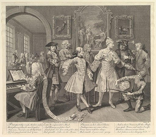 A Rake's Progress, Plate 2
