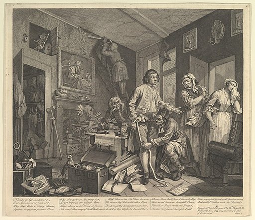 A Rake's Progress, Plate 1