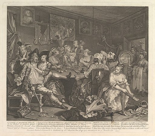 A Rake's Progress, Plate 3