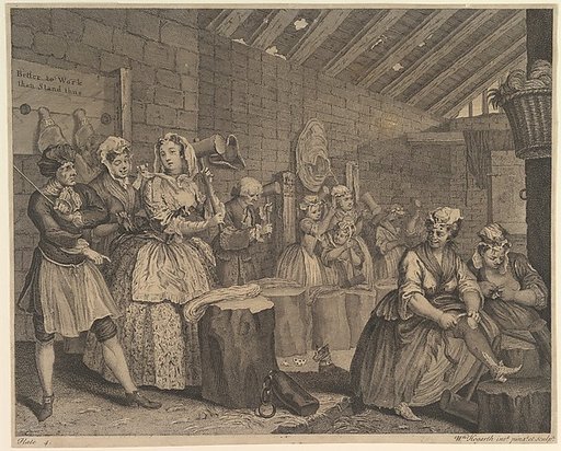 A Harlot's Progress, Plate 4