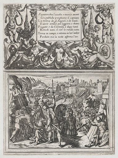 Plate 11: Illustration to Canto XI, from Torquato Tasso's "Gerusalemme liberata III"