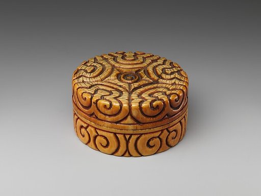 Box with pommel scrolls