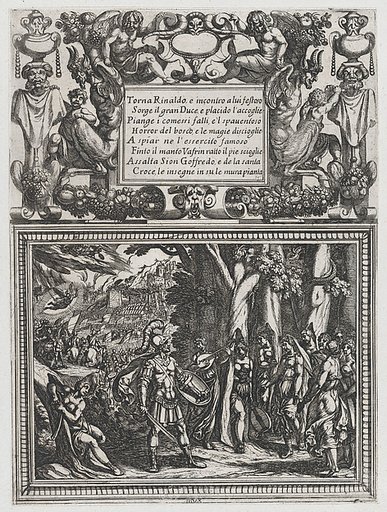Plate 18: Illustration to Canto XVIII, from Torquato Tasso's "Gerusalemme liberata III"