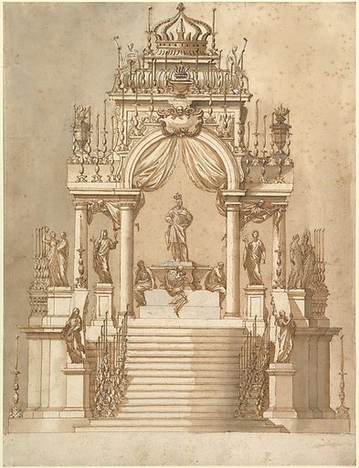 Design for a Catafalque for King Philip IV of Spain