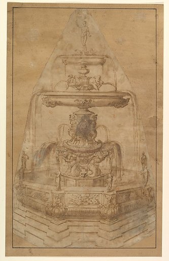 Design for a Fountain with River Gods and Nymphs