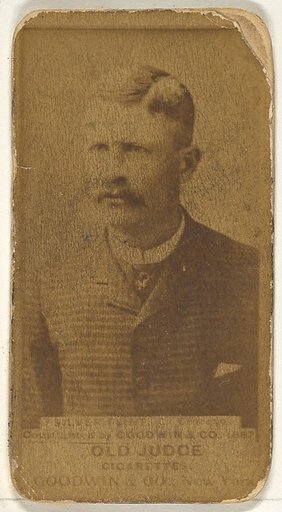 Frank Sylvester "Silver" Flint, Catcher, Chicago, from the Old Judge series (N172) for Old Judge Cigarettes