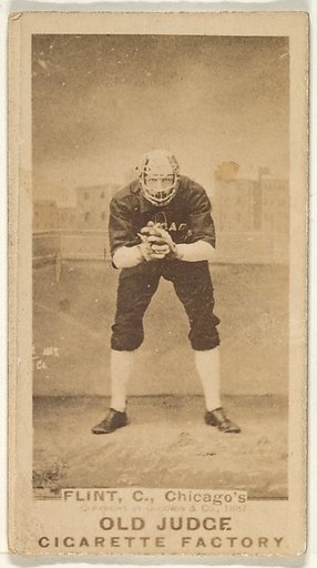 Frank Sylvester "Silver" Flint, Catcher, Chicago, from the Old Judge series (N172) for Old Judge Cigarettes