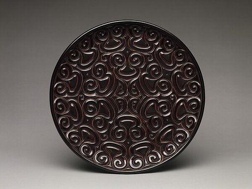 Dish with pommel scrolls