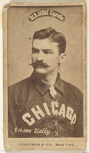 "$10,000" Kelly, Chicago, from the Old Judge series (N172) for Old Judge Cigarettes