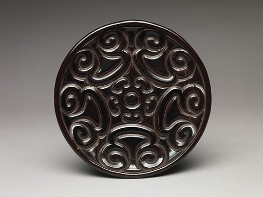 Dish with pommel scrolls