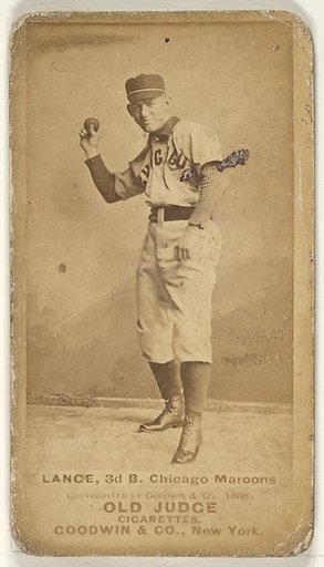 Lance, 3rd Base, Chicago, from the Old Judge series (N172) for Old Judge Cigarettes