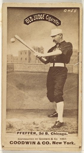 Fred "Dandelion" Pfeffer, 2nd Base, Chicago, from the Old Judge series (N172) for Old Judge Cigarettes