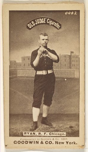 Ryan, Right Field, Chicago, from the Old Judge series (N172) for Old Judge Cigarettes