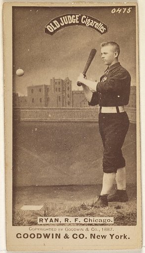 Ryan, Right Field, Chicago, from the Old Judge series (N172) for Old Judge Cigarettes