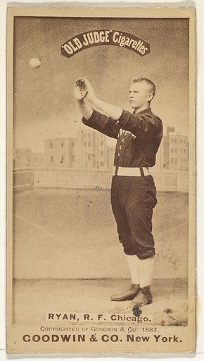 Ryan, Right Field, Chicago, from the Old Judge series (N172) for Old Judge Cigarettes