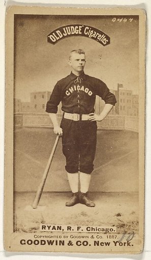 Ryan, Right Field, Chicago, from the Old Judge series (N172) for Old Judge Cigarettes