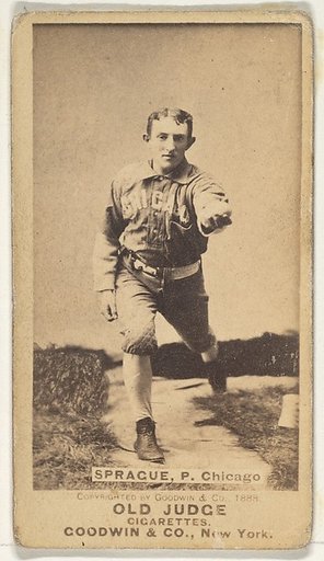 Sprague, Pitcher, Chicago, from the Old Judge series (N172) for Old Judge Cigarettes
